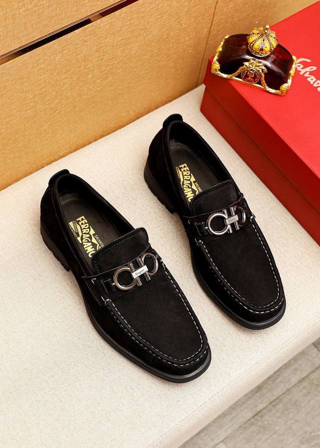 Product trademark: Ferragamo casual leather shoes Regular size: 39-44 38.45.46