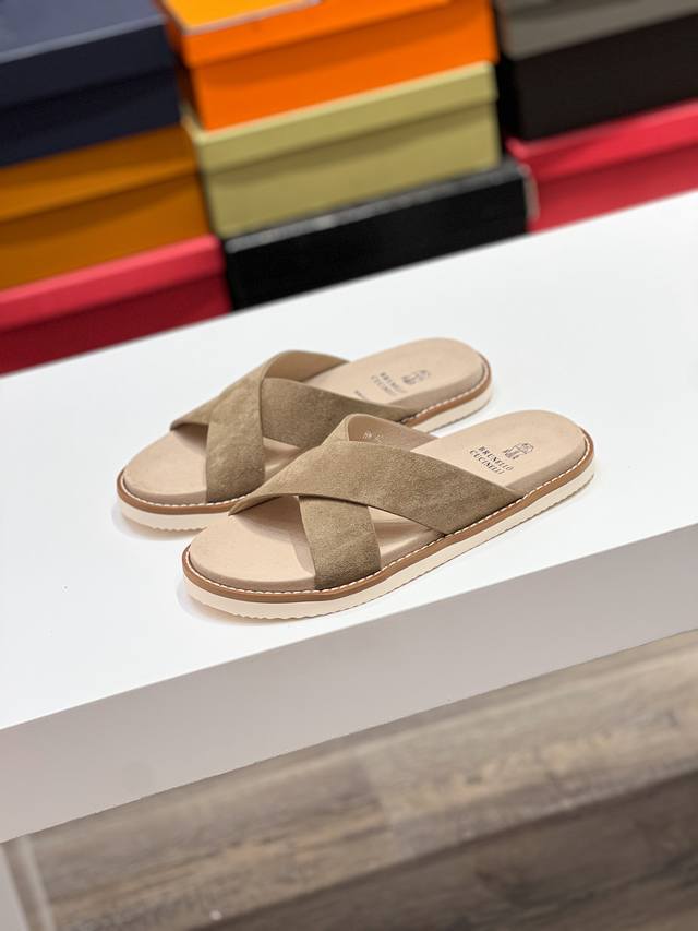 Factory P price Brunello Cucinelli -High-end quality original casual sandals -Ou