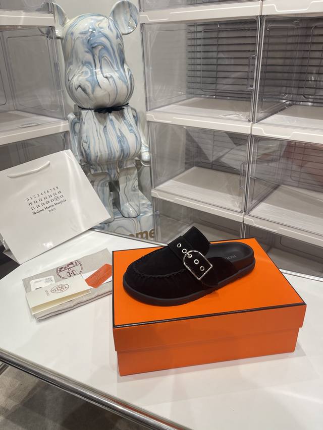 Real price Hermes cute half-slippers. Summer really needs versatile slippers, w