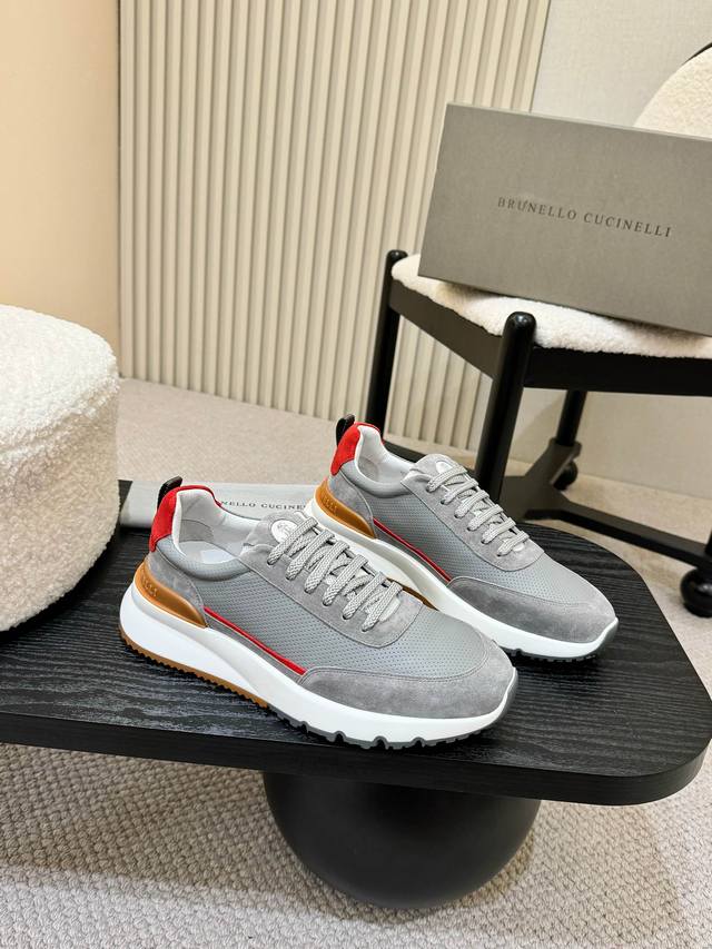 Actual Price: Brunello Cucinelli, 2025Ss new casual sneakers are shipped. New ma