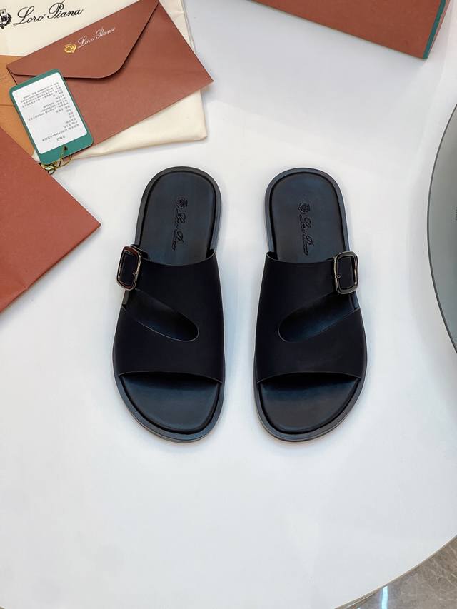 Actual price: Loro Piana, LP street-rocking men's spring and summer slippers, ne