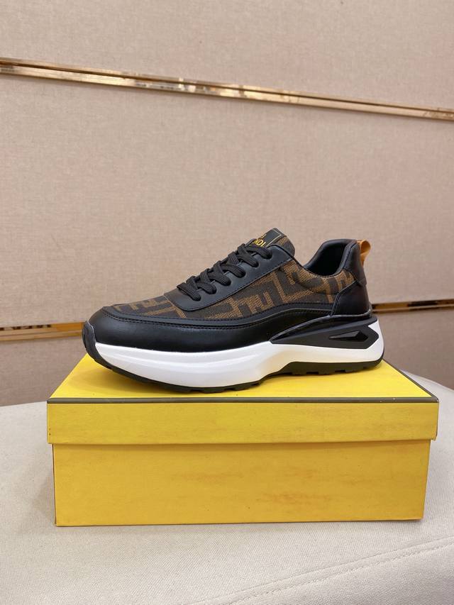 Factory P price Fendi new style upper imported cowhide fabric lining imported sh