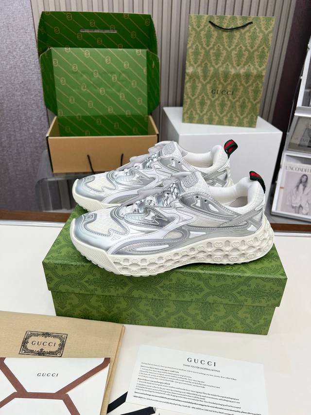 Actual Price: Gucci 3D series sneakers are a blast! Silver, gray and black are t