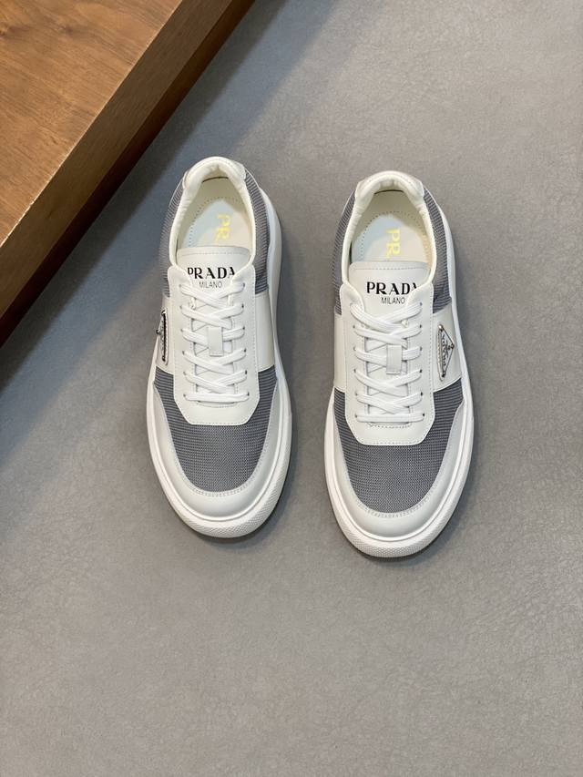 Prad* Prada 2025 new men's high-end sports shoes, this sports shoe is fashionabl
