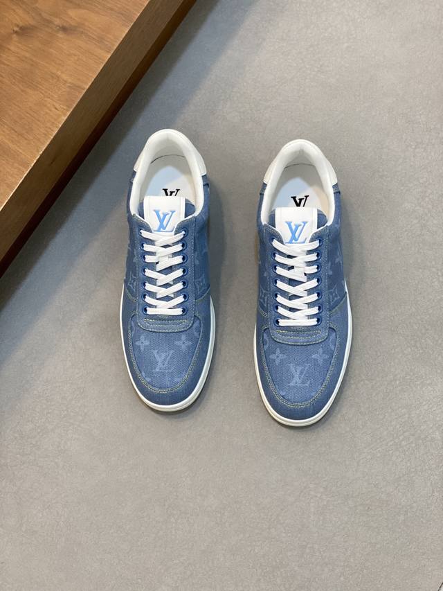 L New men's high-end casual sports shoes, made of imported denim fabric, origina