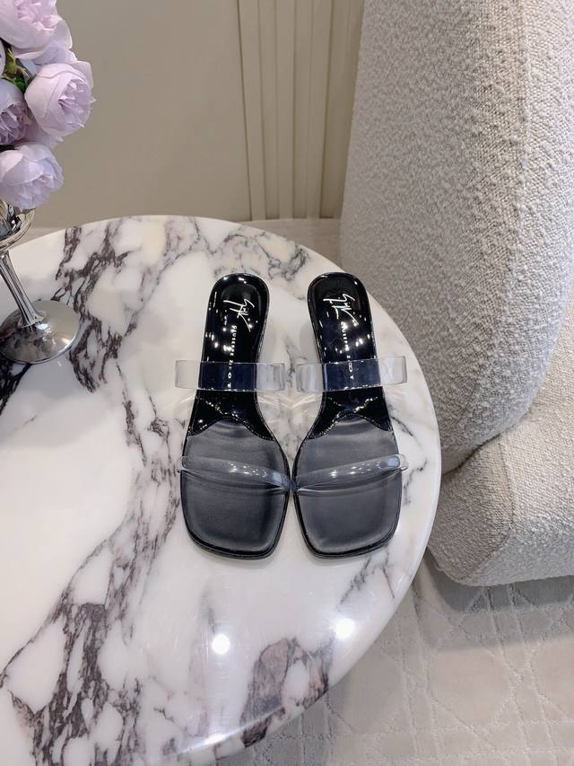 Giuseppe Zanott* Gz New transparent high-heeled sandals are original! Fairy-like