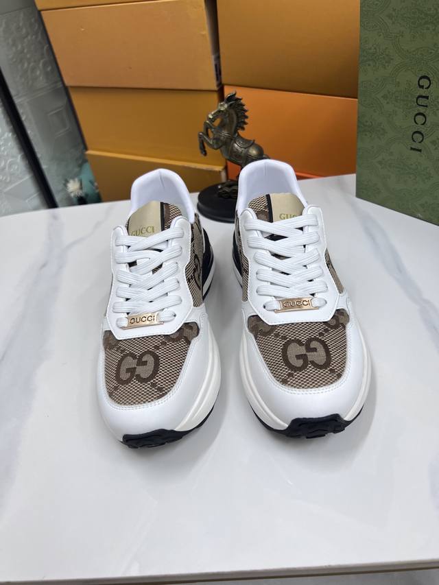 factory price men's men's sports shoes original Gucci casual shoes official web