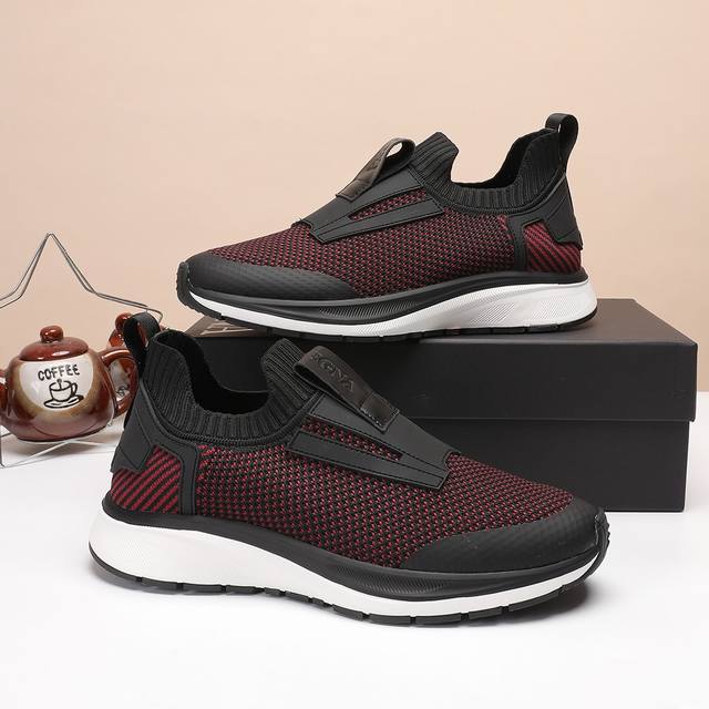 factory price, men's sports shoes original Zegna Zegna, original 1:1 sports cas