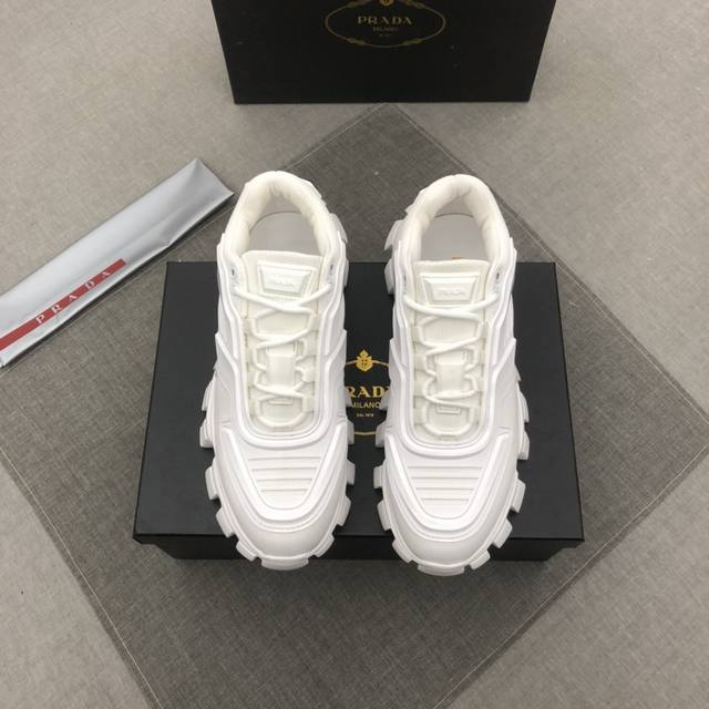 Adjusted factory P price men's men's sports shoes original Prad* Prada 2025 lat
