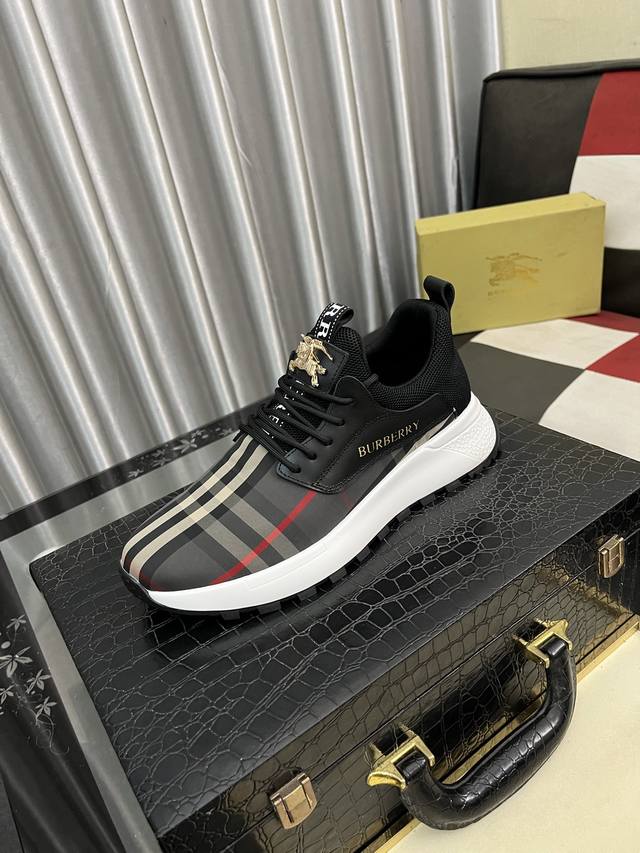 Factory Price Men's Men's Sports Shoes Original Burberry* Latest Hot Casual Sho