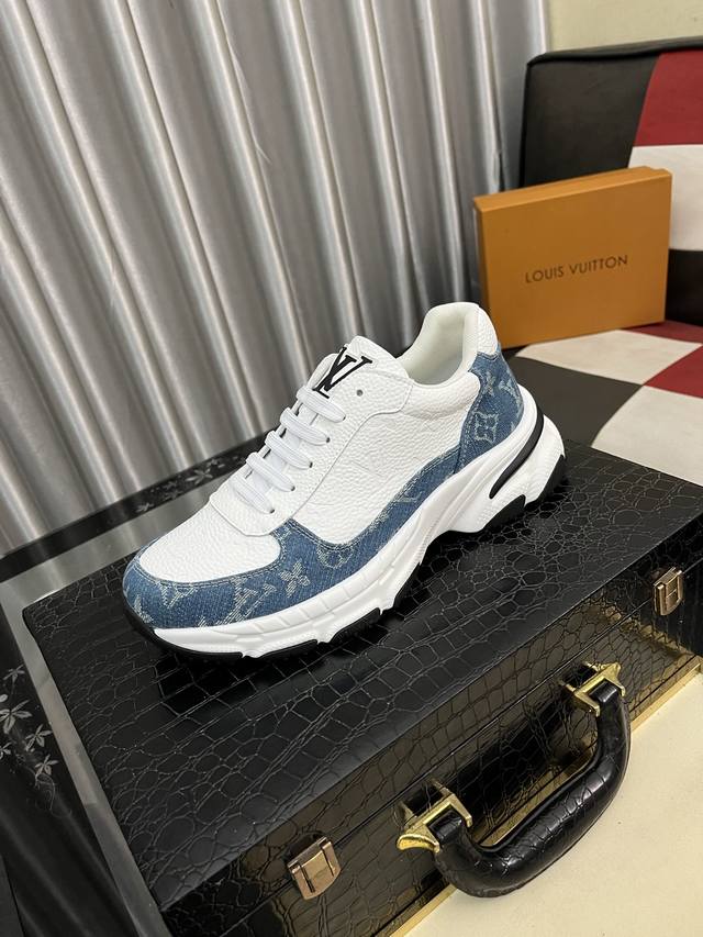factory price men's shoes sports original Louis Vuitton Lv dad shoes outsole po