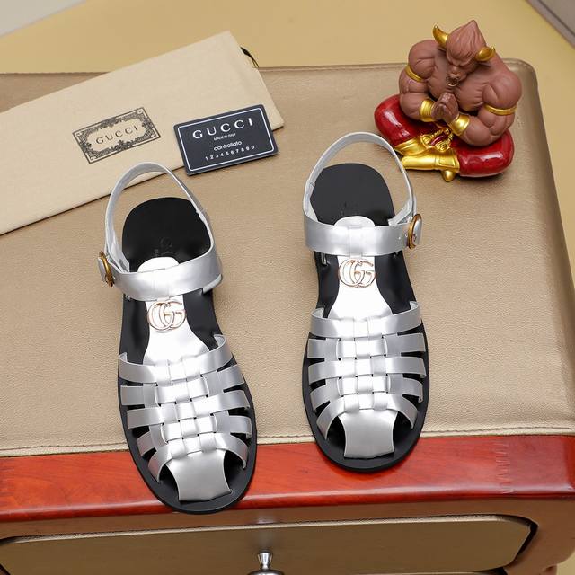 factory price Gicci new sandals, high-end 1:1 mold customization, original rubb