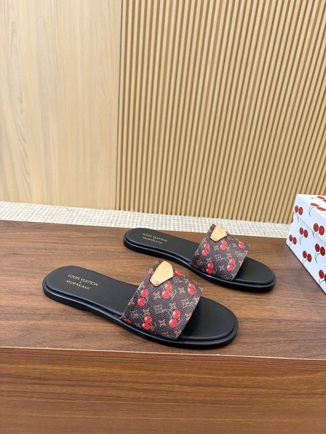 genuine leather outsole 200 Lv home 25 summer Murakami Takashi cherry new updat