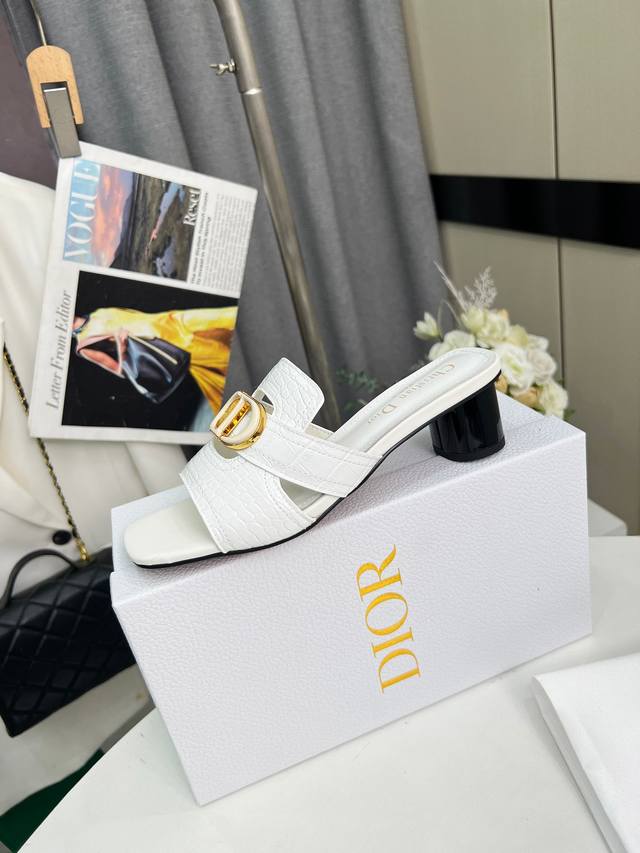 Dior Spring and Summer new crocodile pattern sheepskin lining + double buckle he