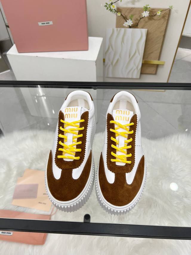 actual priceMiu Miu new models are on the marketMiumiu 25 years new thick-soled