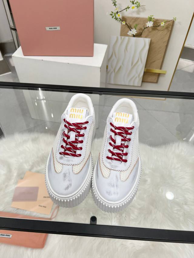 actual priceMiu Miu new models are on the marketMiumiu 25 years new thick-soled