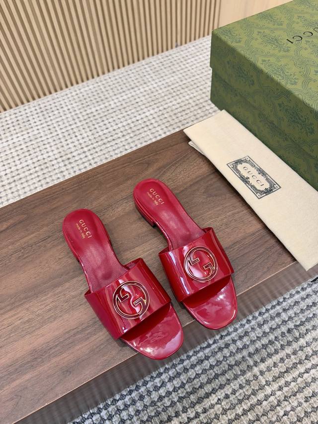 genuine leather outsole 200 G's new small slippers are out, they are super beau