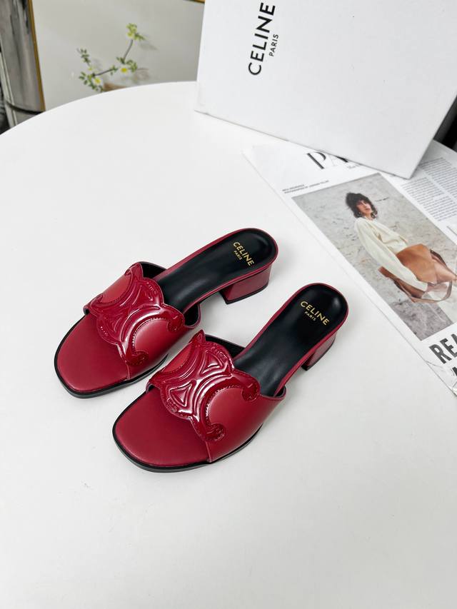 Leather outsole 230 Celine Celine top layer cowhide surface, sheepskin lining.