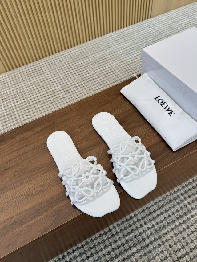 Leather outsole 210 2025 latest Loewe, summer limited edition Lou slippers, the