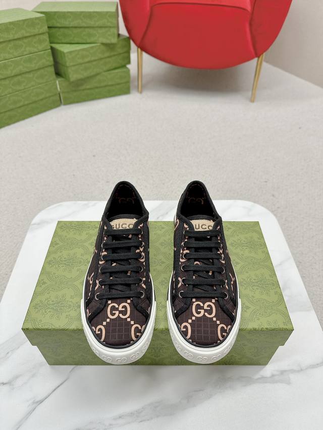 Newly upgraded Arrival Gucc* Tennis 1977 classic series canvas shoes Hot recomm