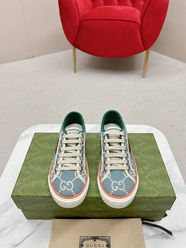 Newly upgraded Arrival Gucc* Tennis 1977 classic series canvas shoes Hot recomm