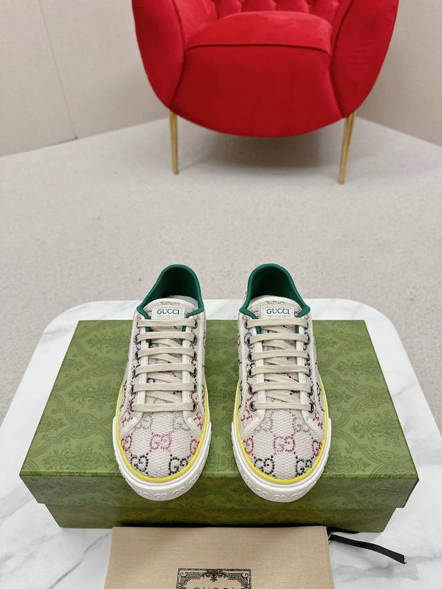 Newly upgraded Arrival Gucc* Tennis 1977 classic series canvas shoes Hot recomm