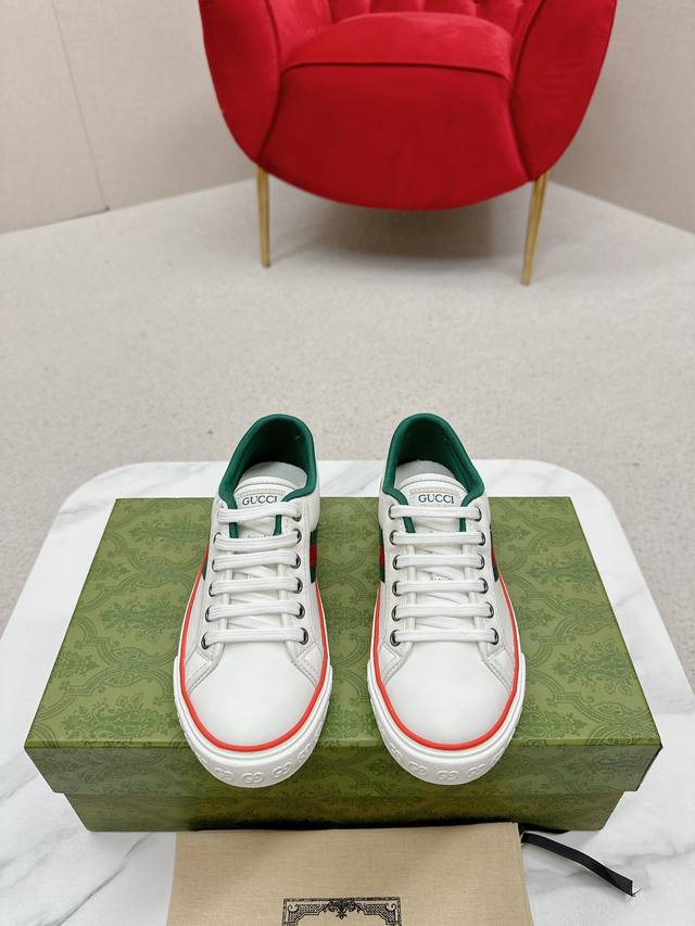 Newly upgraded Arrival Gucc* Tennis 1977 classic series canvas shoes Hot recomm
