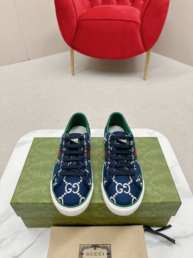 Newly upgraded Arrival Gucc* Tennis 1977 classic series canvas shoes Hot recomm