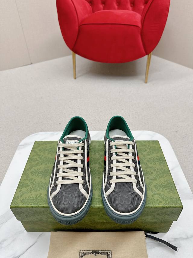 Newly upgraded Arrival Gucc* Tennis 1977 classic series canvas shoes Hot recomm