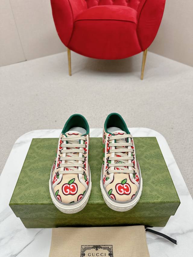 Newly upgraded Arrival Gucc* Tennis 1977 classic series canvas shoes Hot recomm
