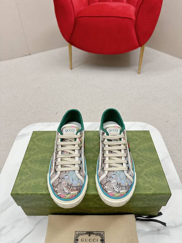 Newly upgraded Arrival Gucc* Tennis 1977 classic series canvas shoes Hot recomm
