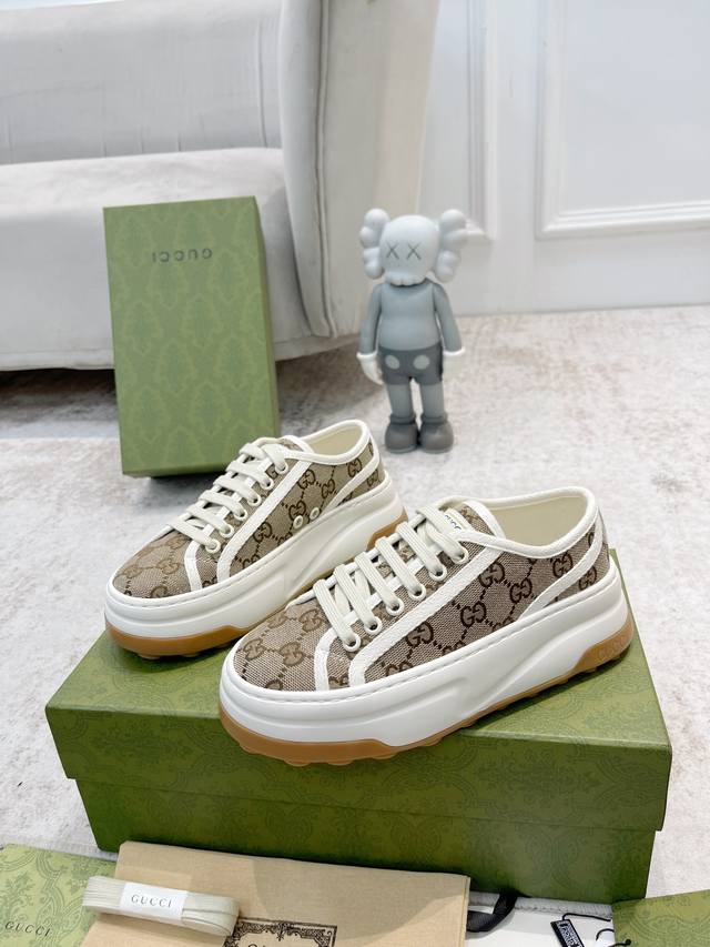 Top versionGucci 1977 casual thick-soled shoes are recommended for early spring,
