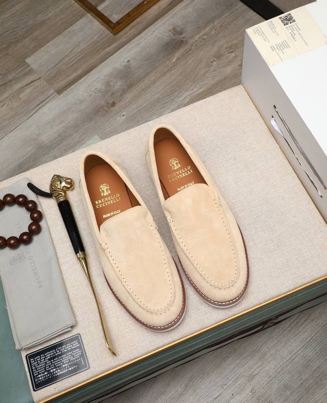 Factory price P.Bc New Brunello Cucinell* Casual leather shoes Classic yarns in