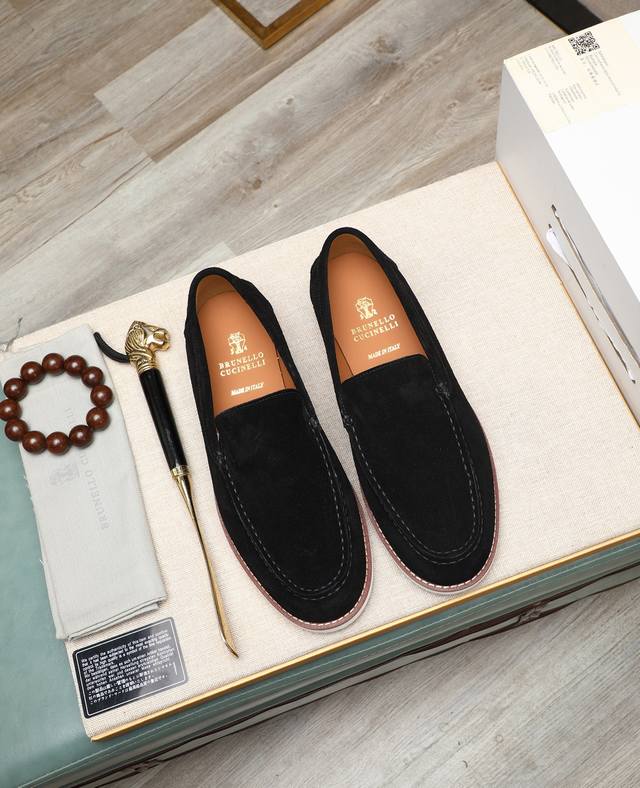 Factory price P.Bc New Brunello Cucinell* Casual leather shoes Classic yarns in