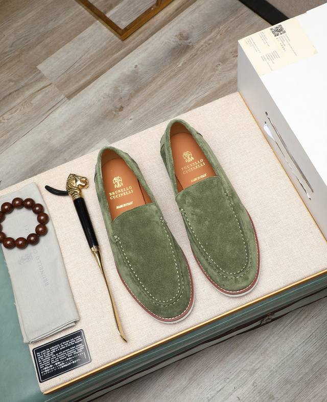 Factory price P.Bc New Brunello Cucinell* Casual leather shoes Classic yarns in