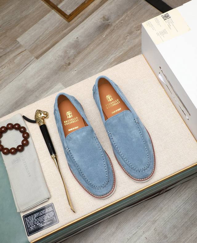 Factory price P.Bc New Brunello Cucinell* Casual leather shoes Classic yarns in
