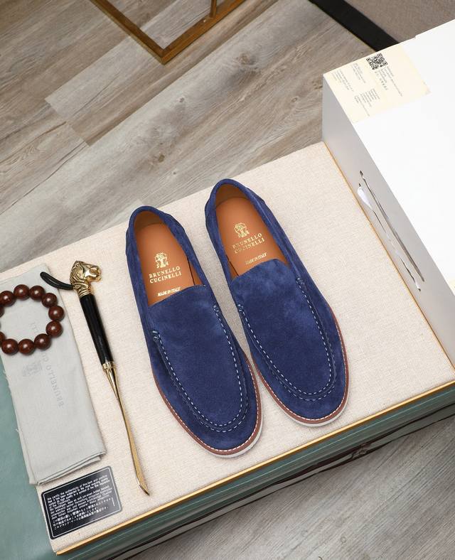 Factory price P.Bc New Brunello Cucinell* Casual leather shoes Classic yarns in