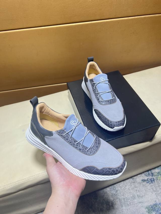New Brunello Cucinelli Spring and Summer Lace-up Casual Sports Men's Shoes Bc W