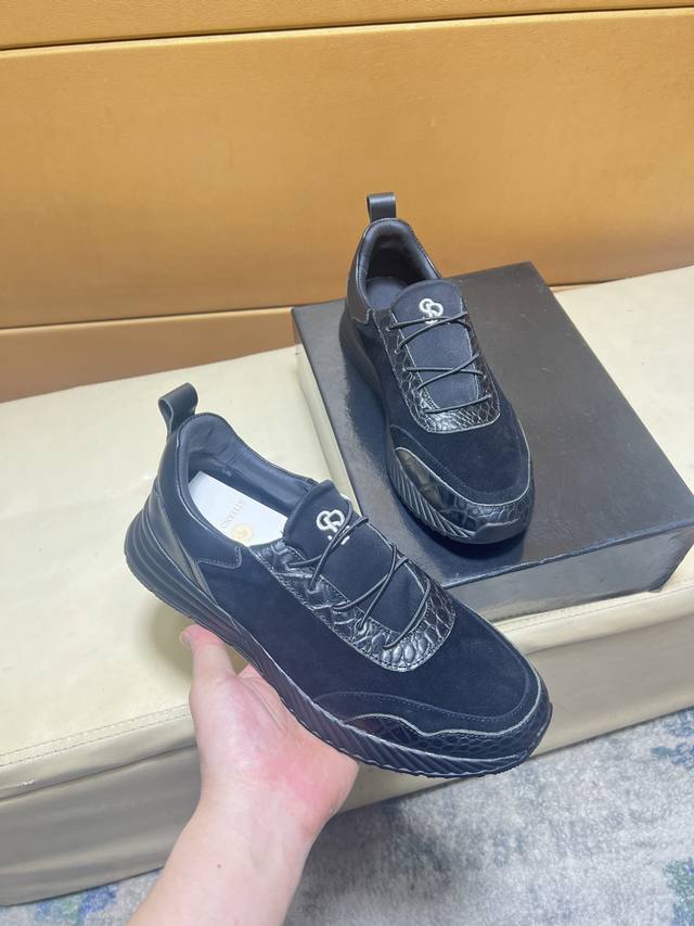 New Brunello Cucinelli Spring and Summer Lace-up Casual Sports Men's Shoes Bc W