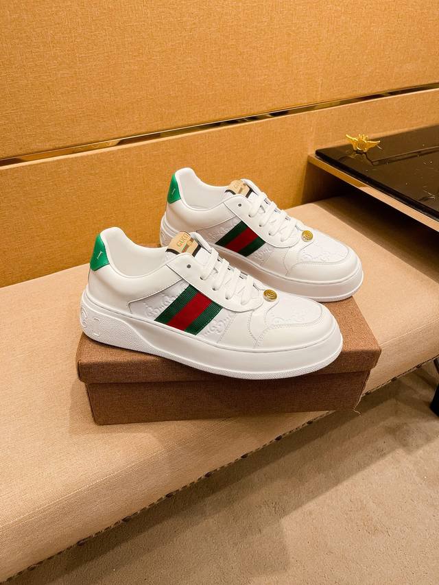 Factory P batch Gucci men's shoes high-end brand official website 1:1 latest ma