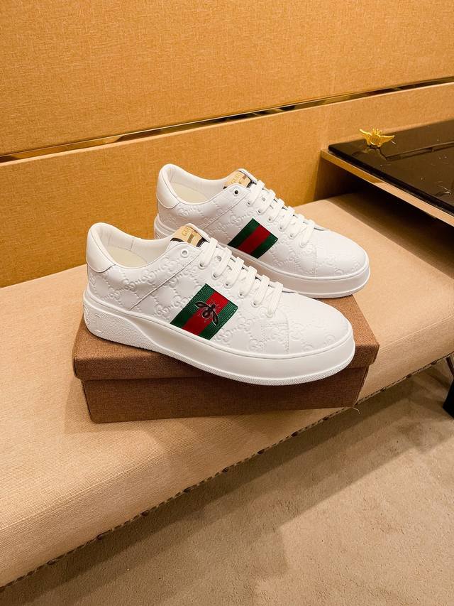 Factory P batch Gucci men's shoes high-end brand official website 1:1 latest ma