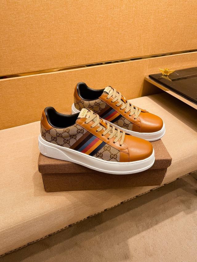 Factory P batch Gucci men's shoes high-end brand official website 1:1 latest ma