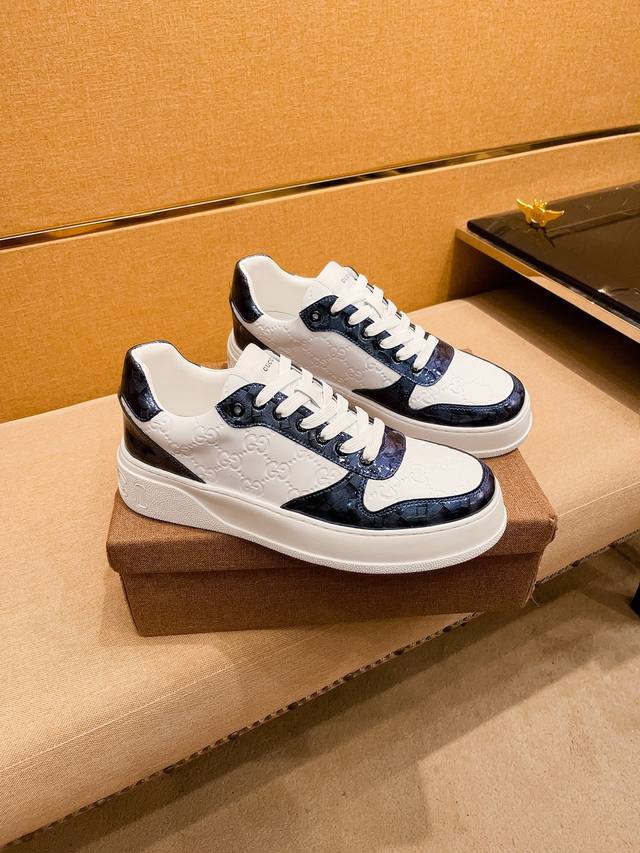 Factory P batch Gucci men's shoes high-end brand official website 1:1 latest ma