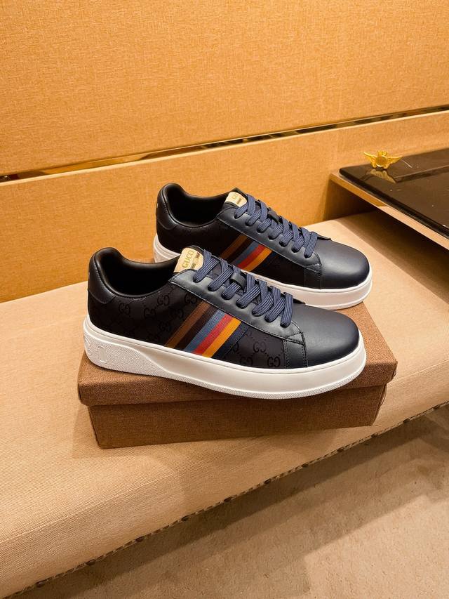 Factory P batch Gucci men's shoes high-end brand official website 1:1 latest ma