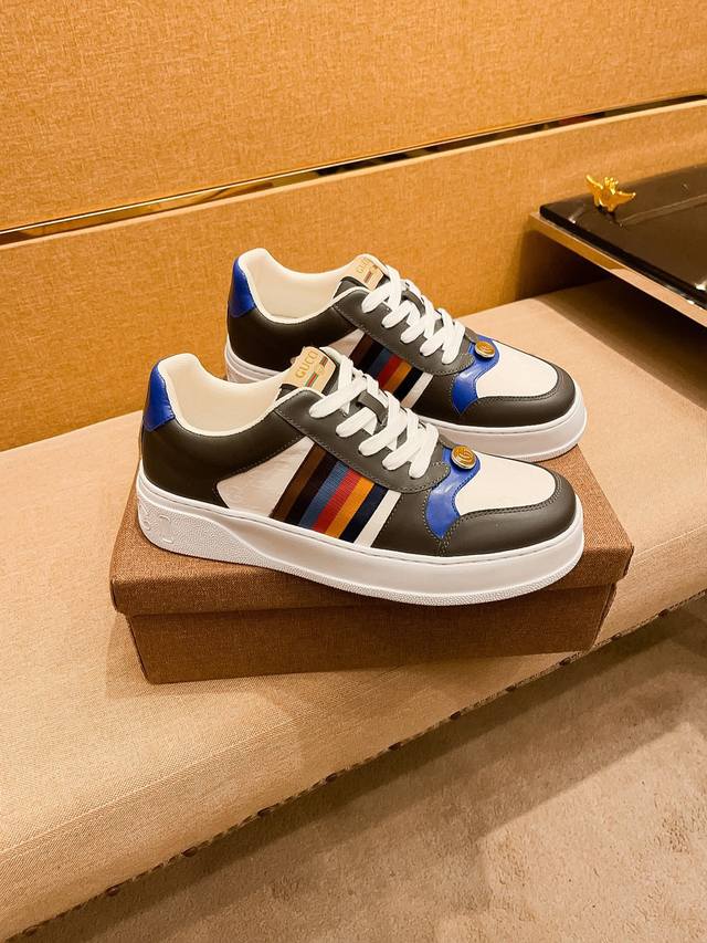 Factory P batch Gucci men's shoes high-end brand official website 1:1 latest ma