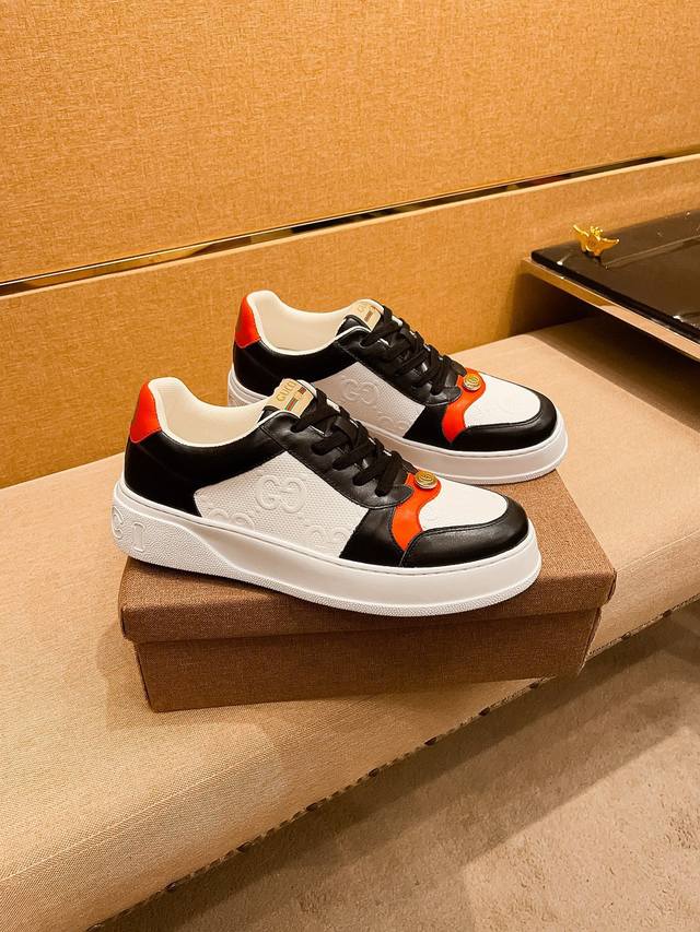 Factory P batch Gucci men's shoes high-end brand official website 1:1 latest ma