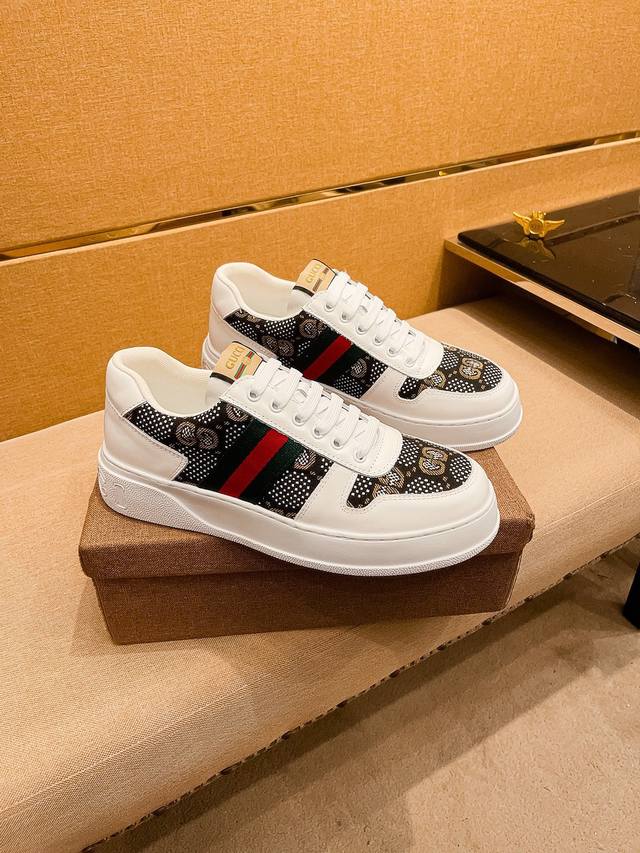 Factory P batch Gucci men's shoes high-end brand official website 1:1 latest ma