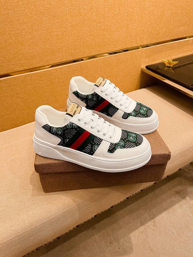 Factory P batch Gucci men's shoes high-end brand official website 1:1 latest ma