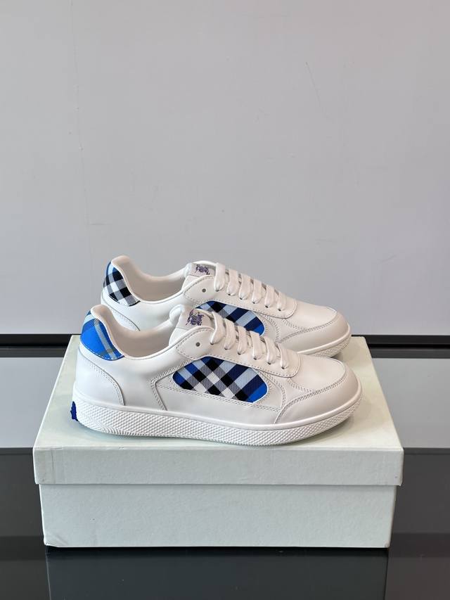 BURBERRY is finally here. Cool plaid Terrace sneakers, Burberry classic elements