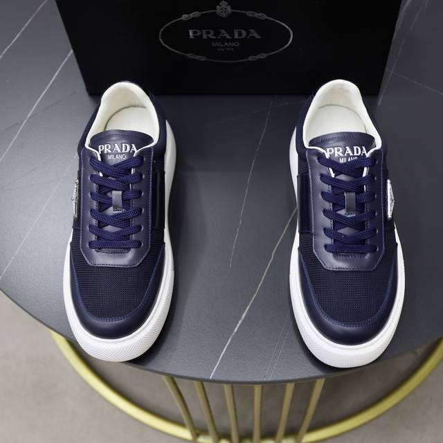 Prada -High-end quality original -Upper: imported soft calfskin stitching breath